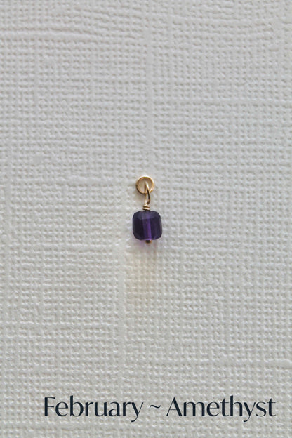 BIRTHSTONE CHARMS - 14K GOLD FILLED