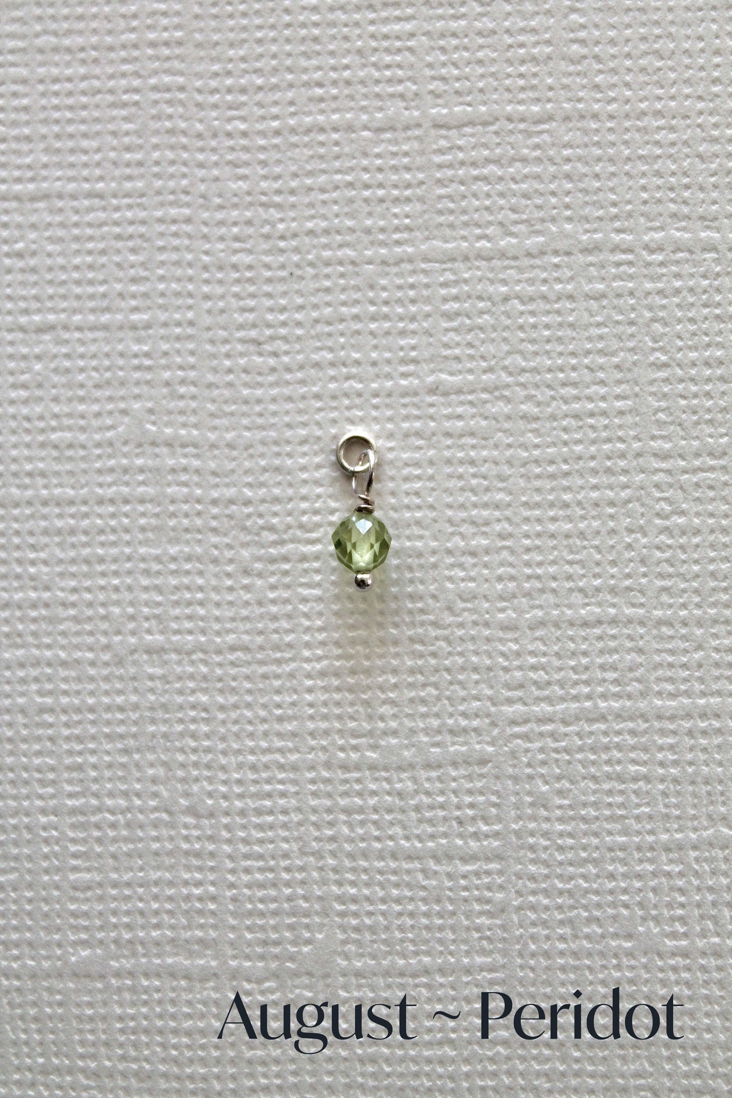 BIRTHSTONE CHARMS - STERLING SILVER