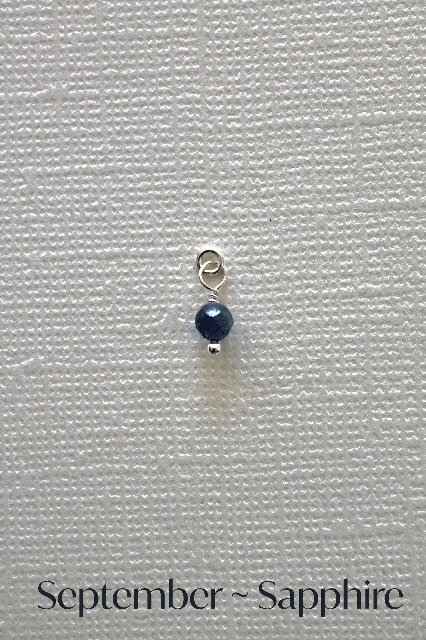 BIRTHSTONE CHARMS - STERLING SILVER