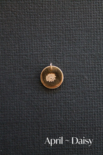 BIRTH FLOWER CHARMS - 14K GOLD FILLED