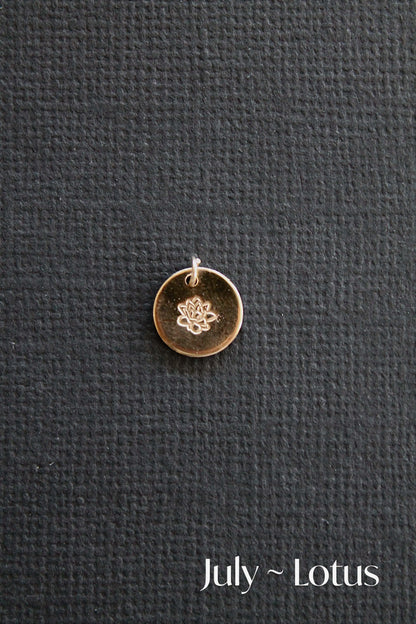 BIRTH FLOWER CHARMS - 14K GOLD FILLED