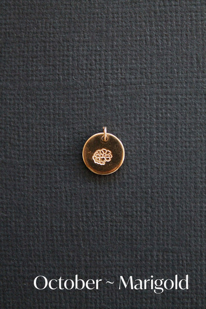 BIRTH FLOWER CHARMS - 14K GOLD FILLED