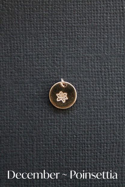 BIRTH FLOWER CHARMS - 14K GOLD FILLED