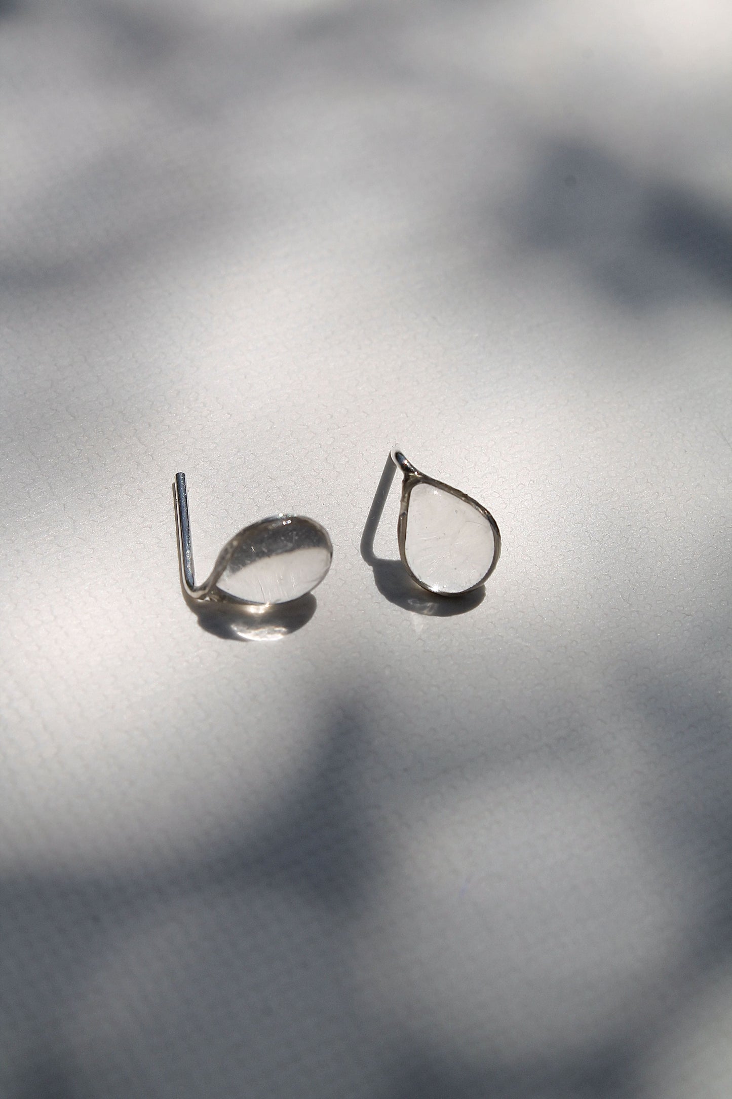 "APRIL SHOWERS" RAINDROP STUDS - STERLING SILVER