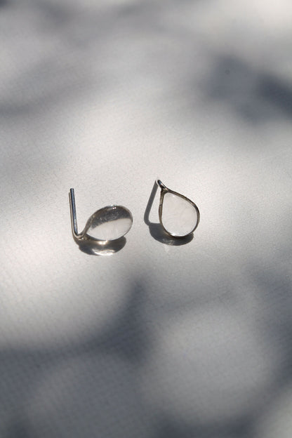 "APRIL SHOWERS" RAINDROP STUDS - STERLING SILVER