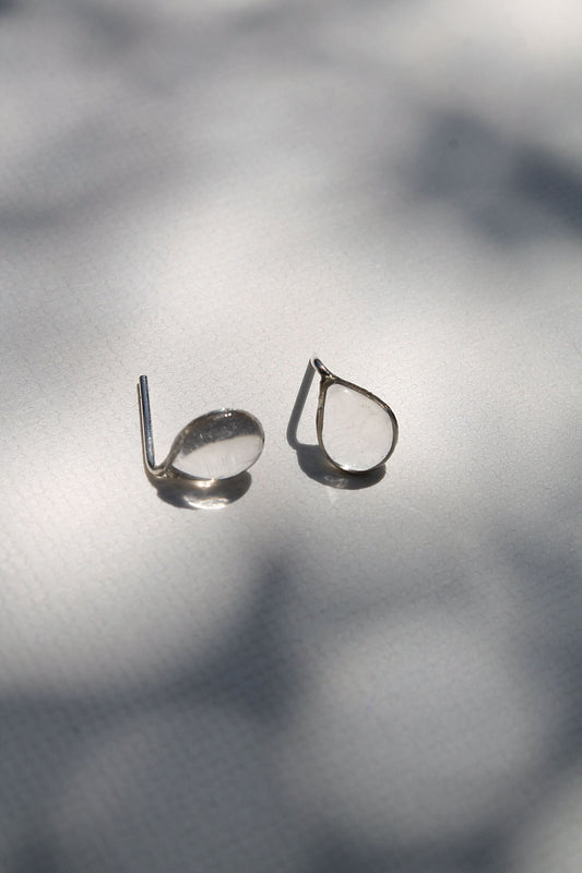 "APRIL SHOWERS" RAINDROP STUDS - STERLING SILVER