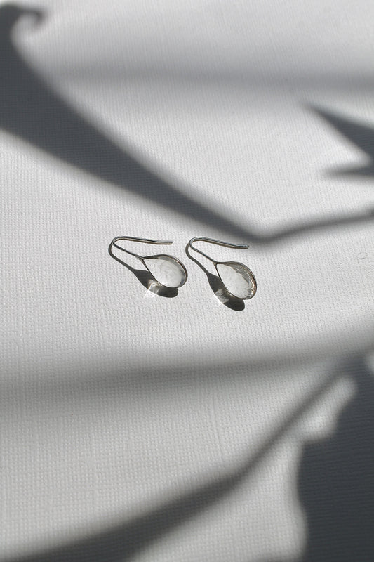 "APRIL SHOWERS" LARGE RAINDROP THREADERS - STERLING SILVER
