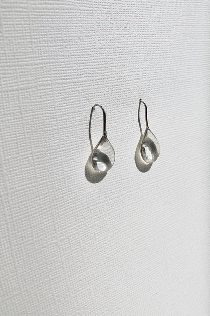 "APRIL SHOWERS" LARGE RAINDROP THREADERS - STERLING SILVER