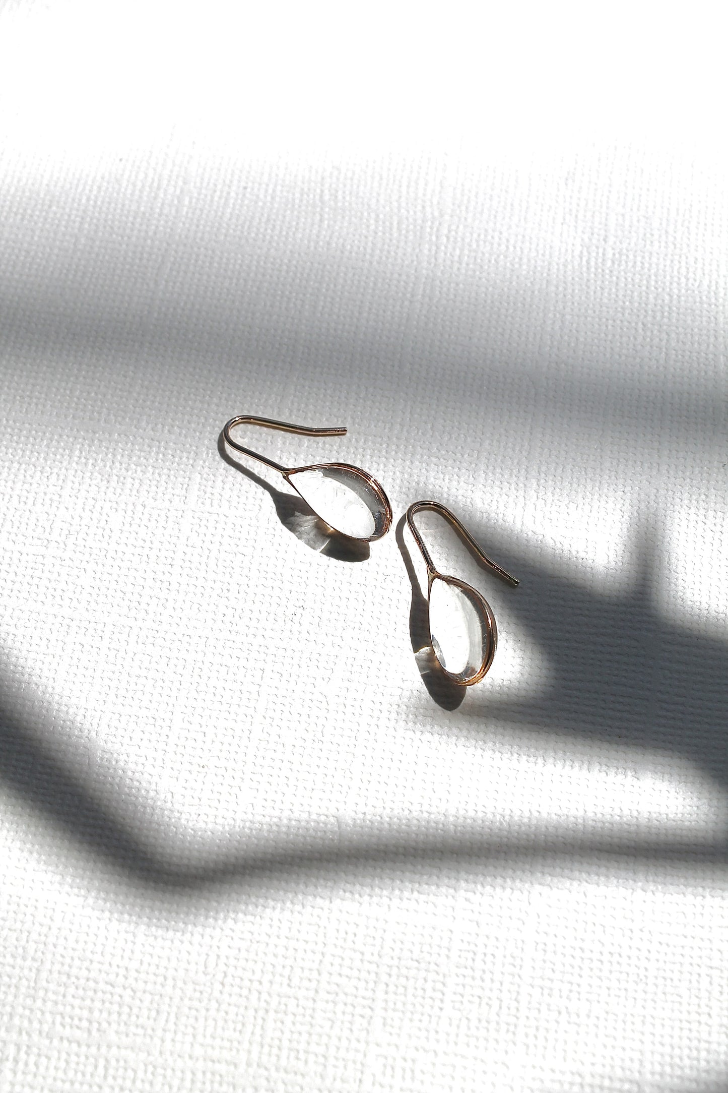 "APRIL SHOWERS" LARGE RAINDROP THREADERS - 14K GOLD FILLED