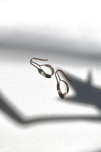 "APRIL SHOWERS" LARGE RAINDROP THREADERS - 14K GOLD FILLED