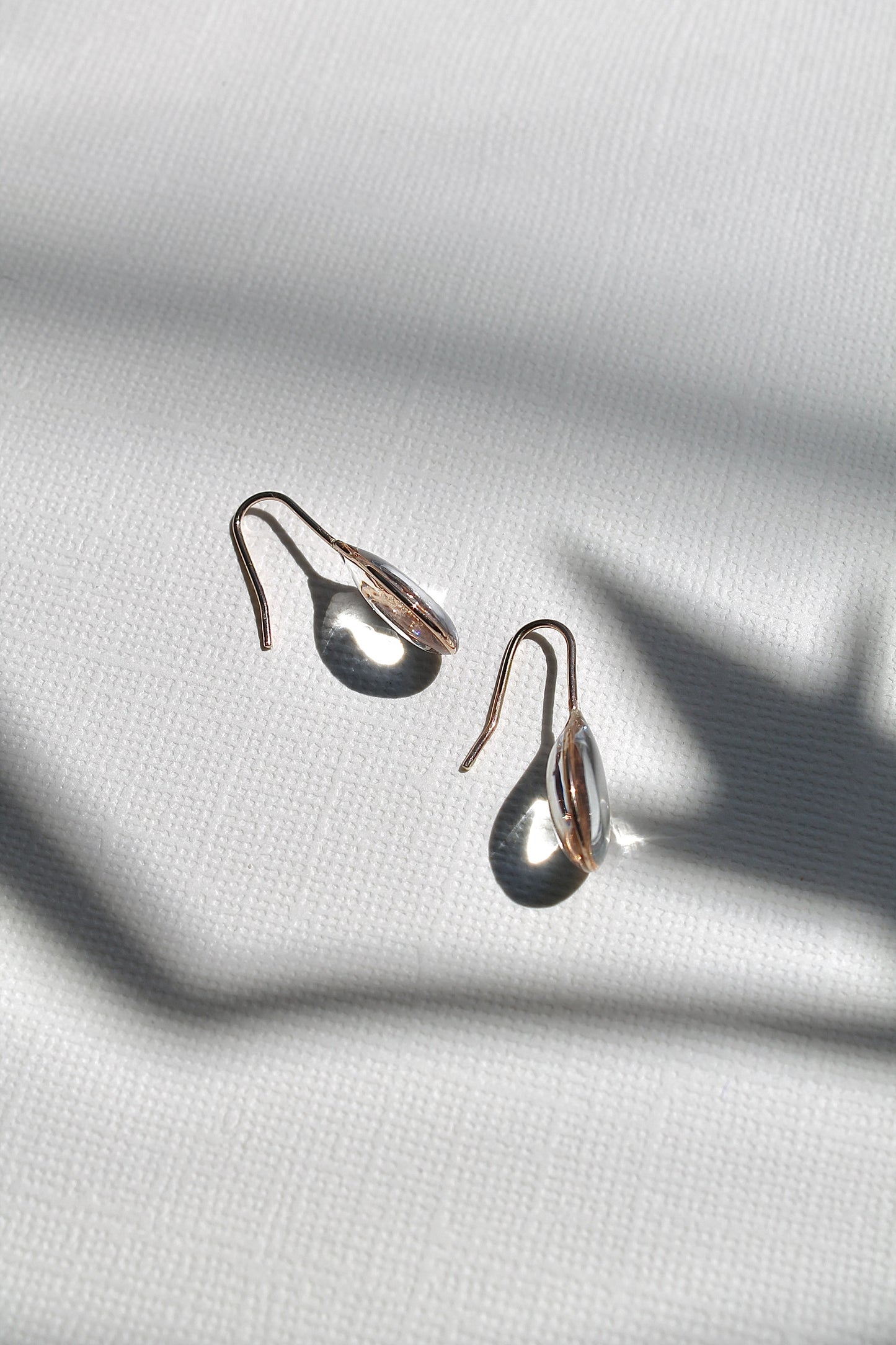 "APRIL SHOWERS" LARGE RAINDROP THREADERS - 14K GOLD FILLED