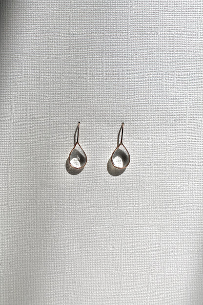 "APRIL SHOWERS" LARGE RAINDROP THREADERS - 14K GOLD FILLED