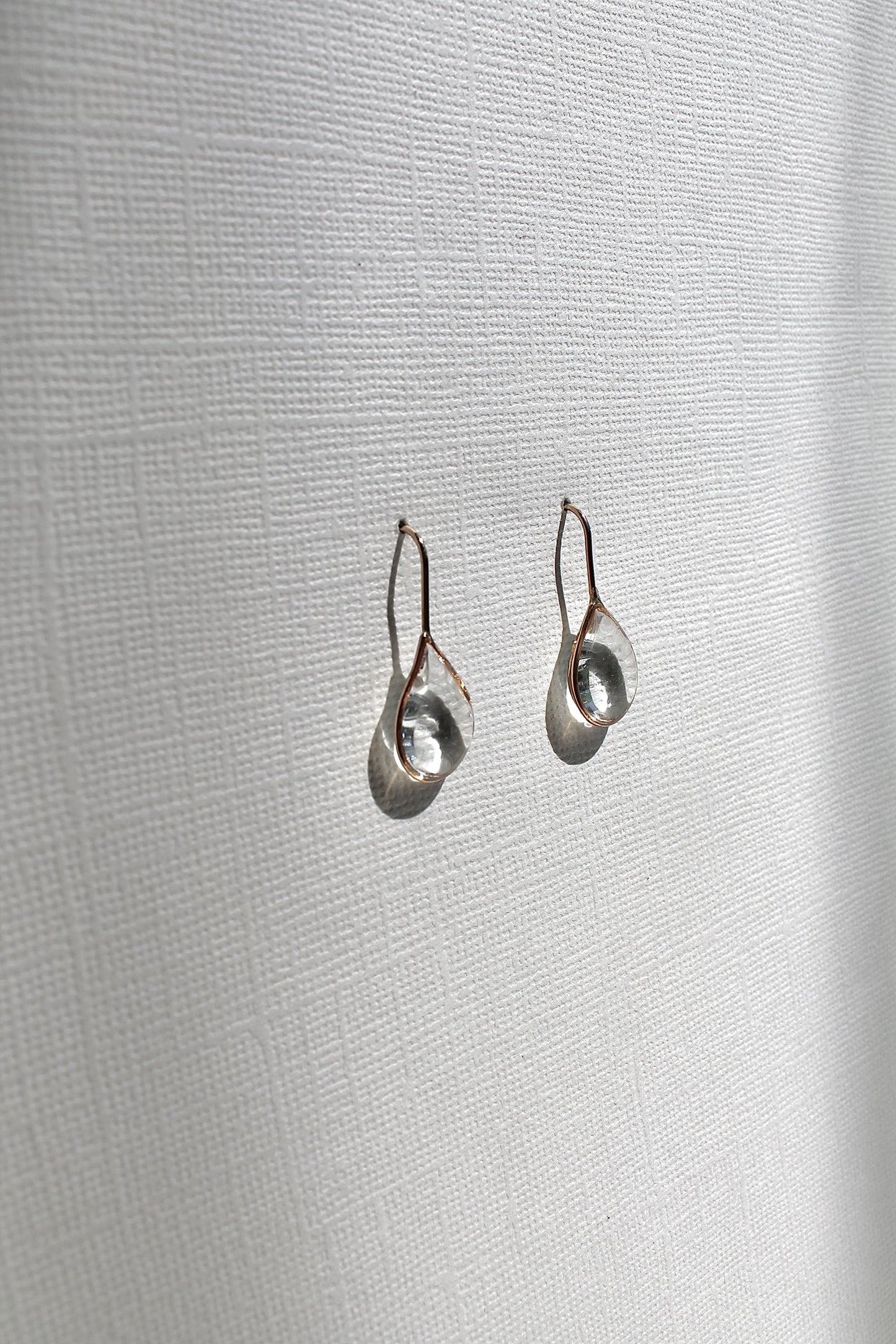 "APRIL SHOWERS" LARGE RAINDROP THREADERS - 14K GOLD FILLED