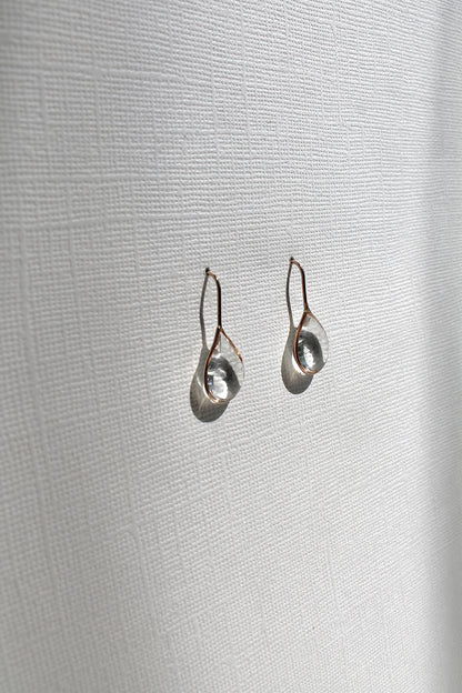 "APRIL SHOWERS" LARGE RAINDROP THREADERS - 14K GOLD FILLED