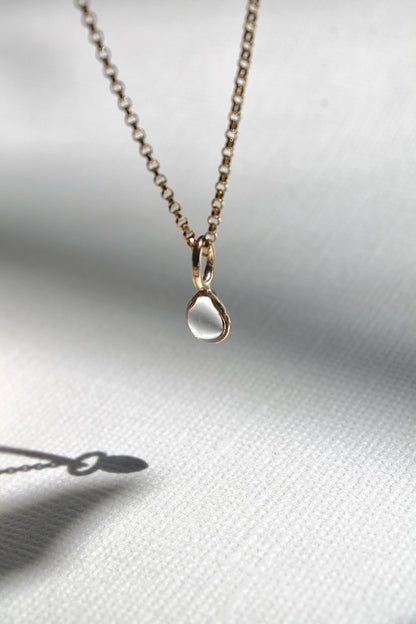 "APRIL SHOWERS" MULTI RAINDROP NECKLACE - 14K GOLD FILLED