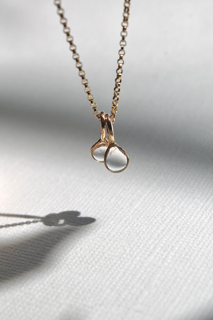 "APRIL SHOWERS" MULTI RAINDROP NECKLACE - 14K GOLD FILLED