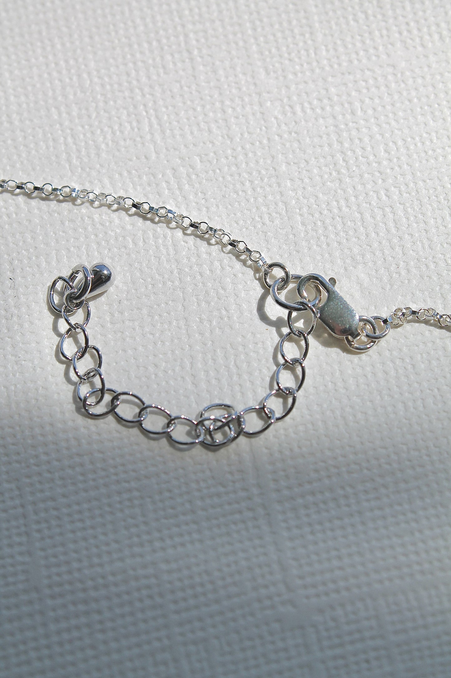 "APRIL SHOWERS" LARGE RAINDROP NECKLACE - STERLING SILVER
