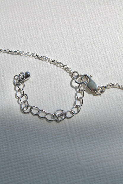 "APRIL SHOWERS" LARGE RAINDROP NECKLACE - STERLING SILVER