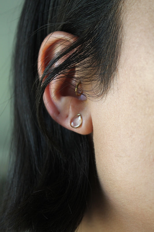 "APRIL SHOWERS" RAINDROP STUDS - 14K GOLD FILLED