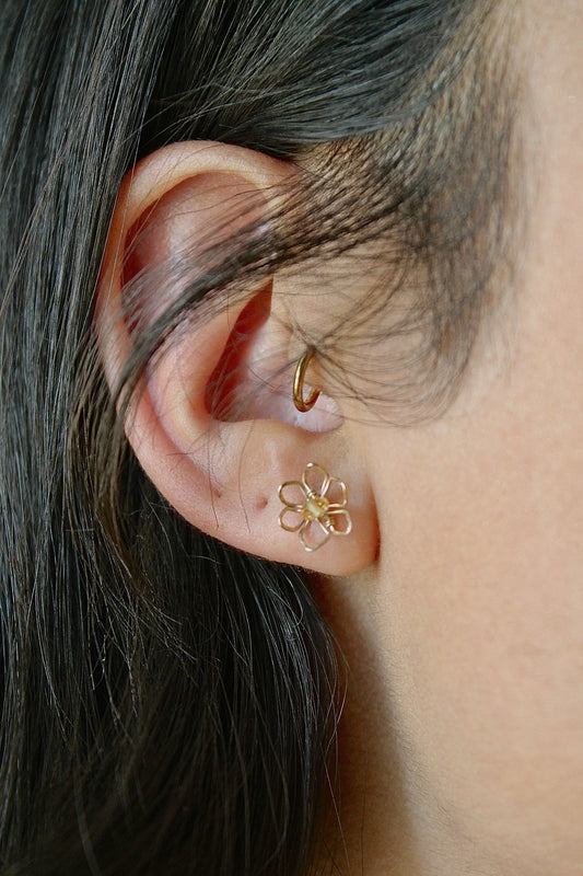 DAFFODIL STUDS - 14K GOLD FILLED