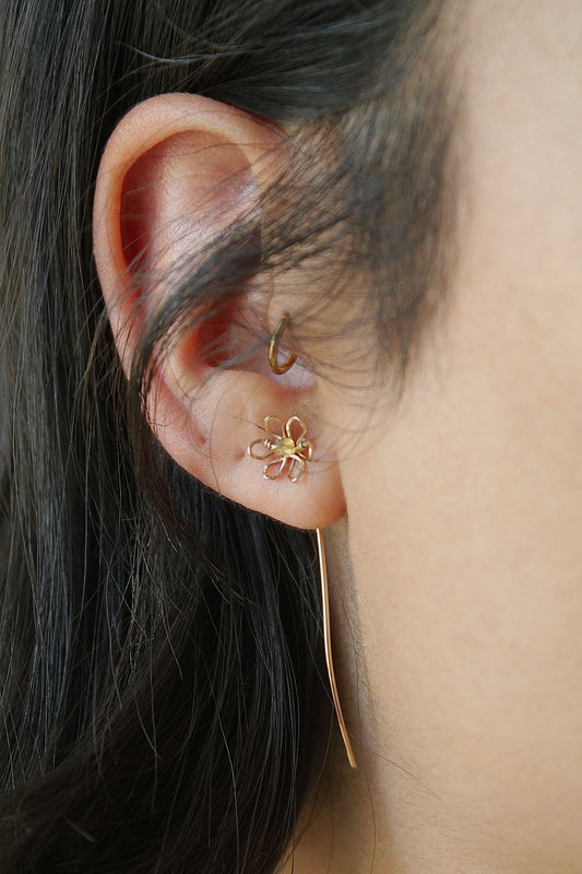DAFFODIL THREADERS - 14K GOLD FILLED