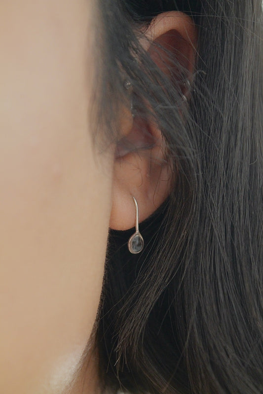 "APRIL SHOWERS" MINI RAINDROP THREADERS - STERLING SILVER
