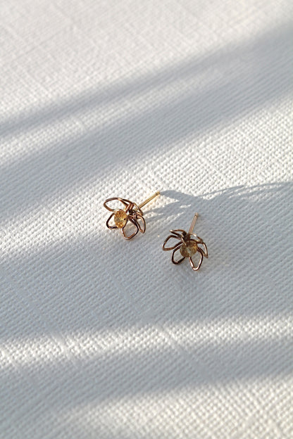 DAFFODIL STUDS - 14K GOLD FILLED