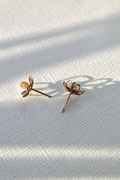 DAFFODIL STUDS - 14K GOLD FILLED