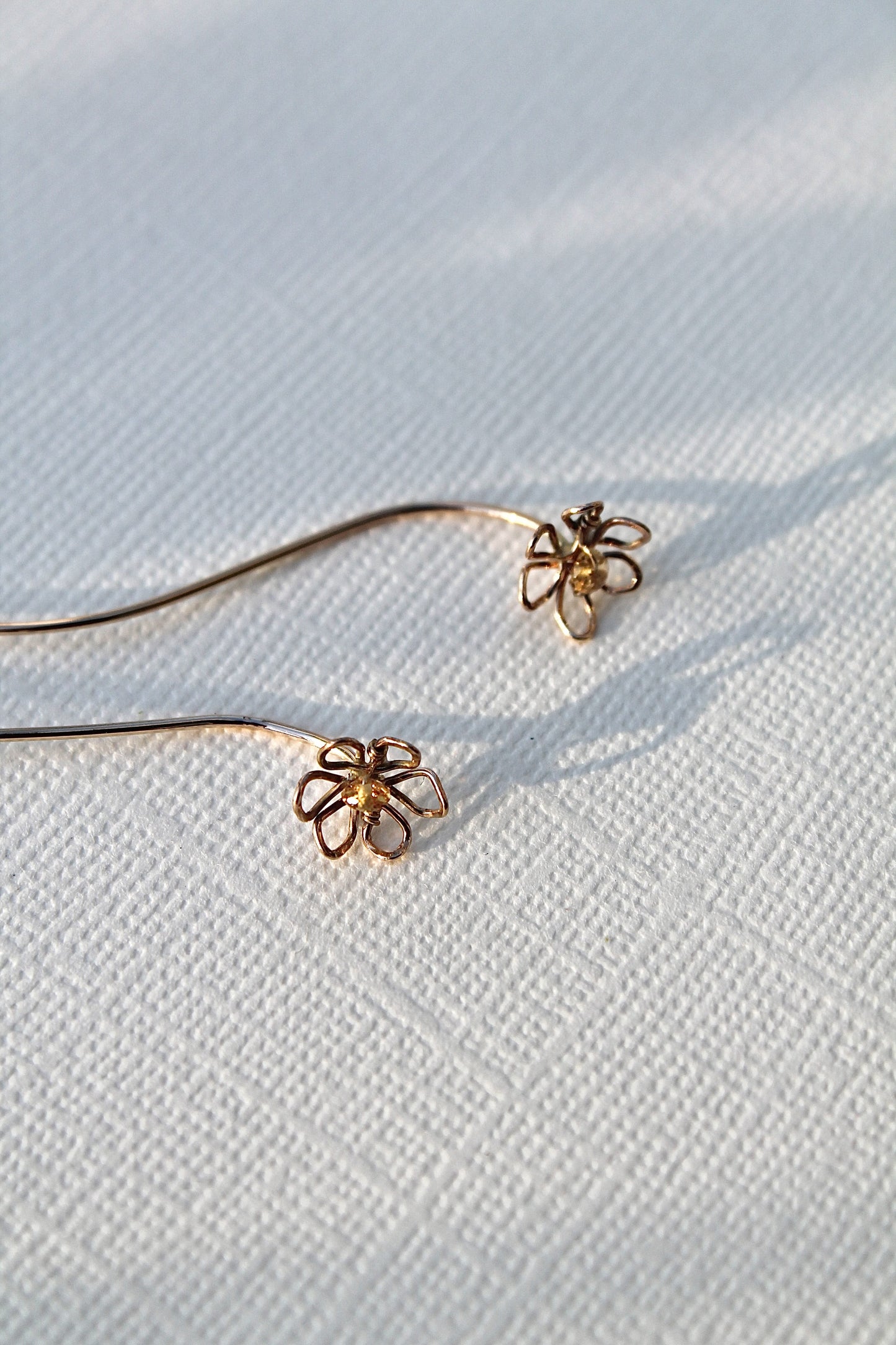 DAFFODIL THREADERS - 14K GOLD FILLED