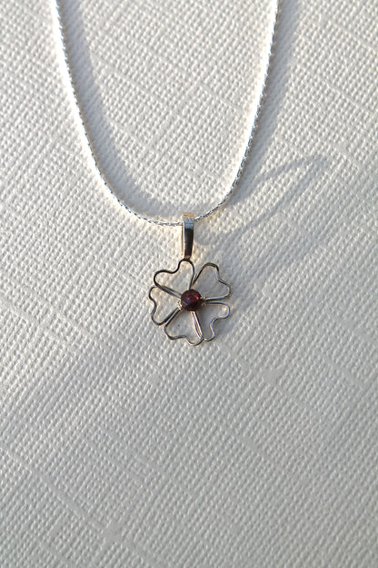 PHLOX PENDANT NECKLACE - STERLING SILVER