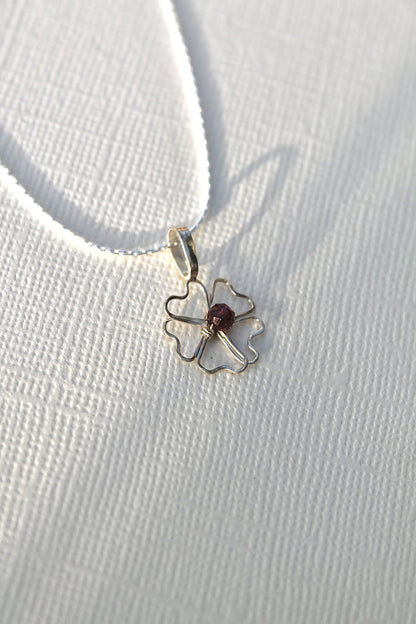PHLOX PENDANT NECKLACE - STERLING SILVER