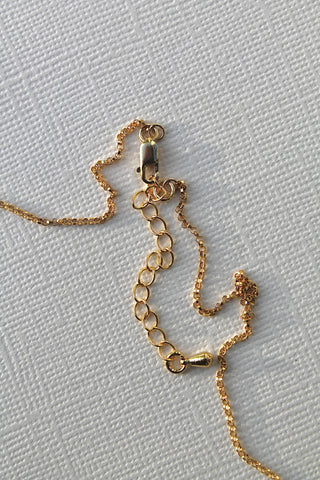 Lily of the Valley & Freshwater Pearl Necklace - 14k Gold Filled