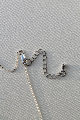 Lily of the Valley & Freshwater Pearl Necklace - Sterling Silver