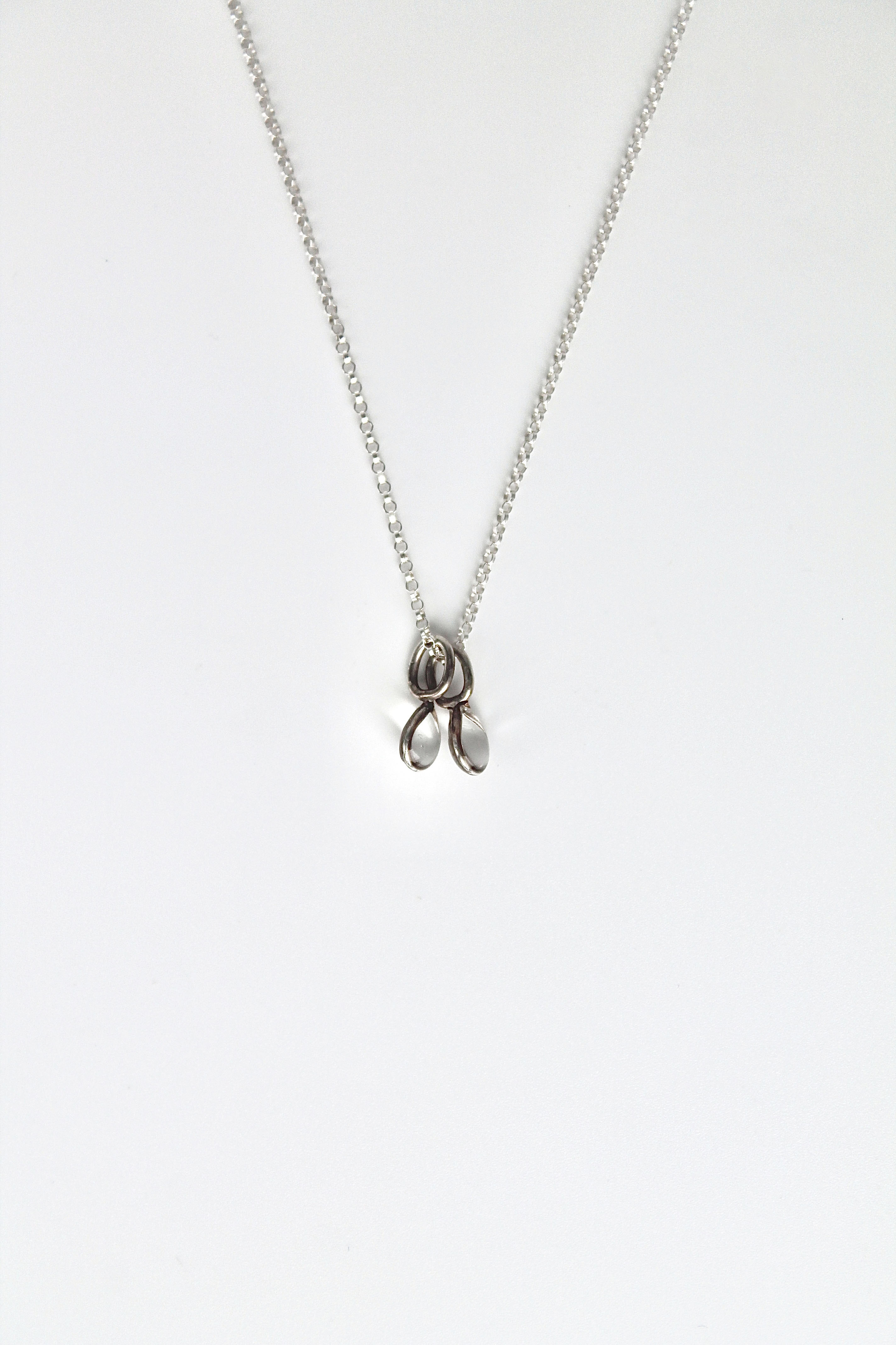 "April Showers" Resin Multi Raindrop Necklace