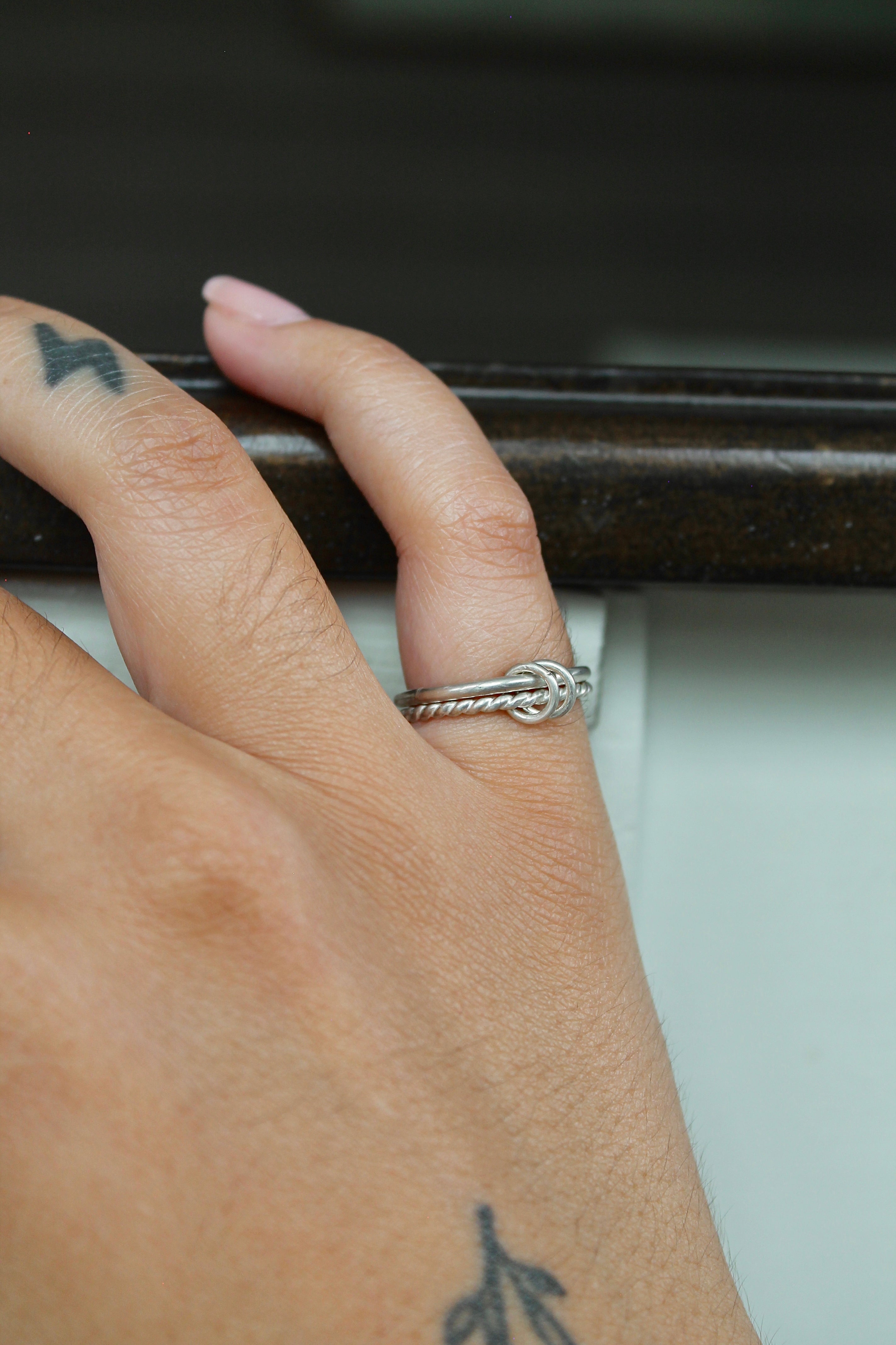 Double Banded Fidget Ring