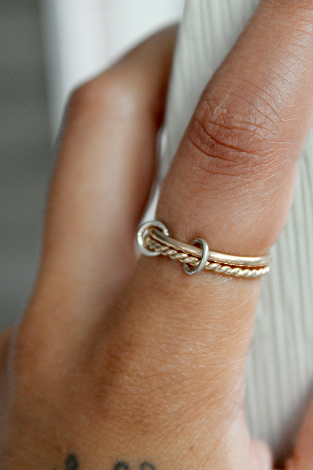 Double Banded Fidget Ring