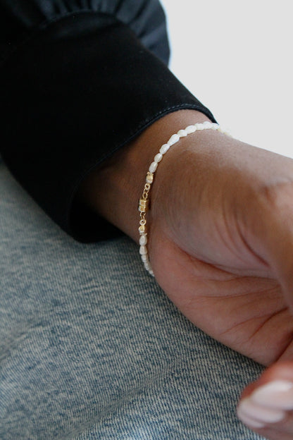 CLASSIC MINI PEARL BRACELET - 14K GOLD FILLED