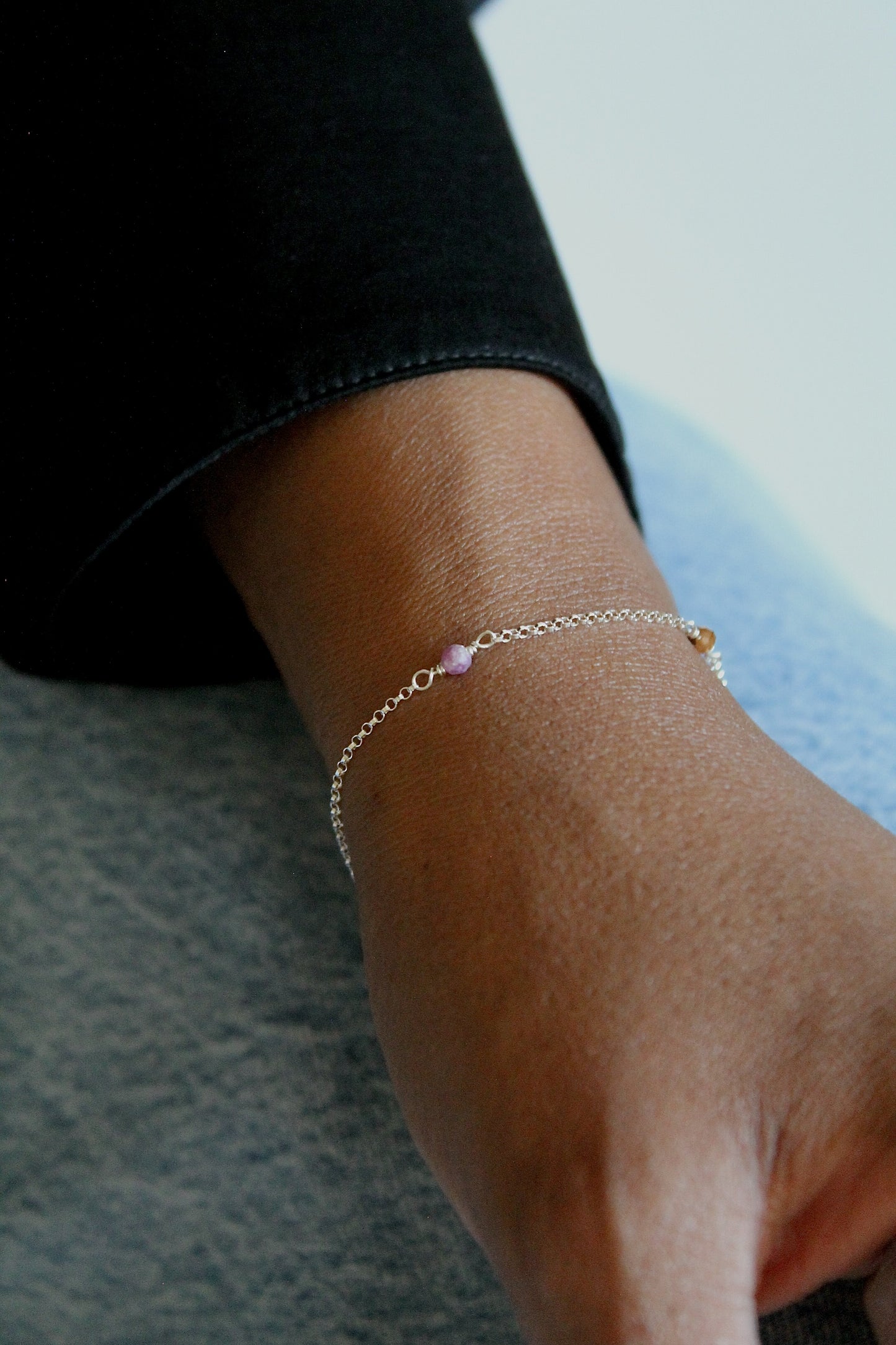 MULTI BIRTHSTONE BRACELET - STERLING SILVER