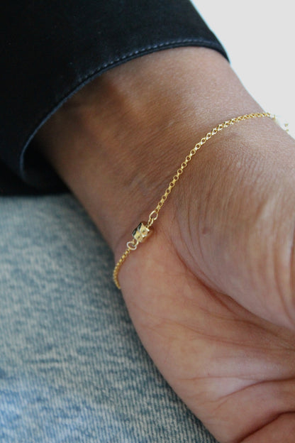 MULTI BIRTHSTONE BRACELET - 14K GOLD FILLED