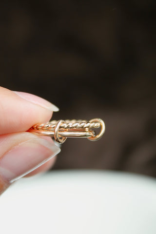 Double Banded Fidget Ring