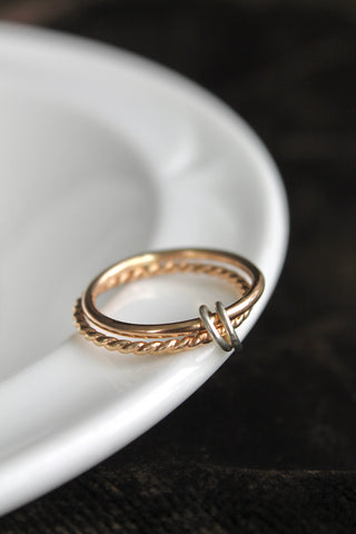 Double Banded Fidget Ring