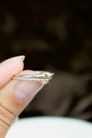 Double Banded Fidget Ring