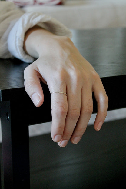 THIN STACKING RING - STERLING SILVER