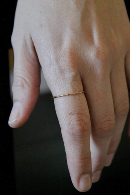 THIN STACKING RING - 14K GOLD FILLED