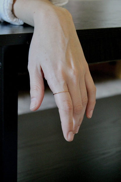 THIN STACKING RING - 14K GOLD FILLED