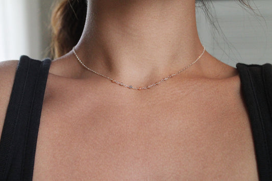 Blossom Peach Moonstone Necklace