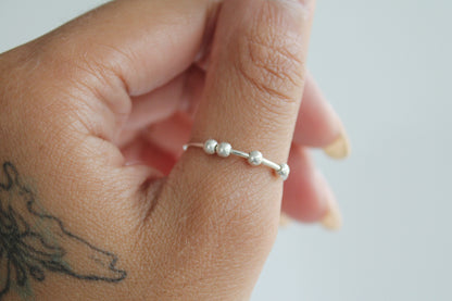 Cameron Beaded Spinner Ring