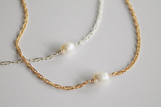 Meghan Single Pearl Rope Necklace