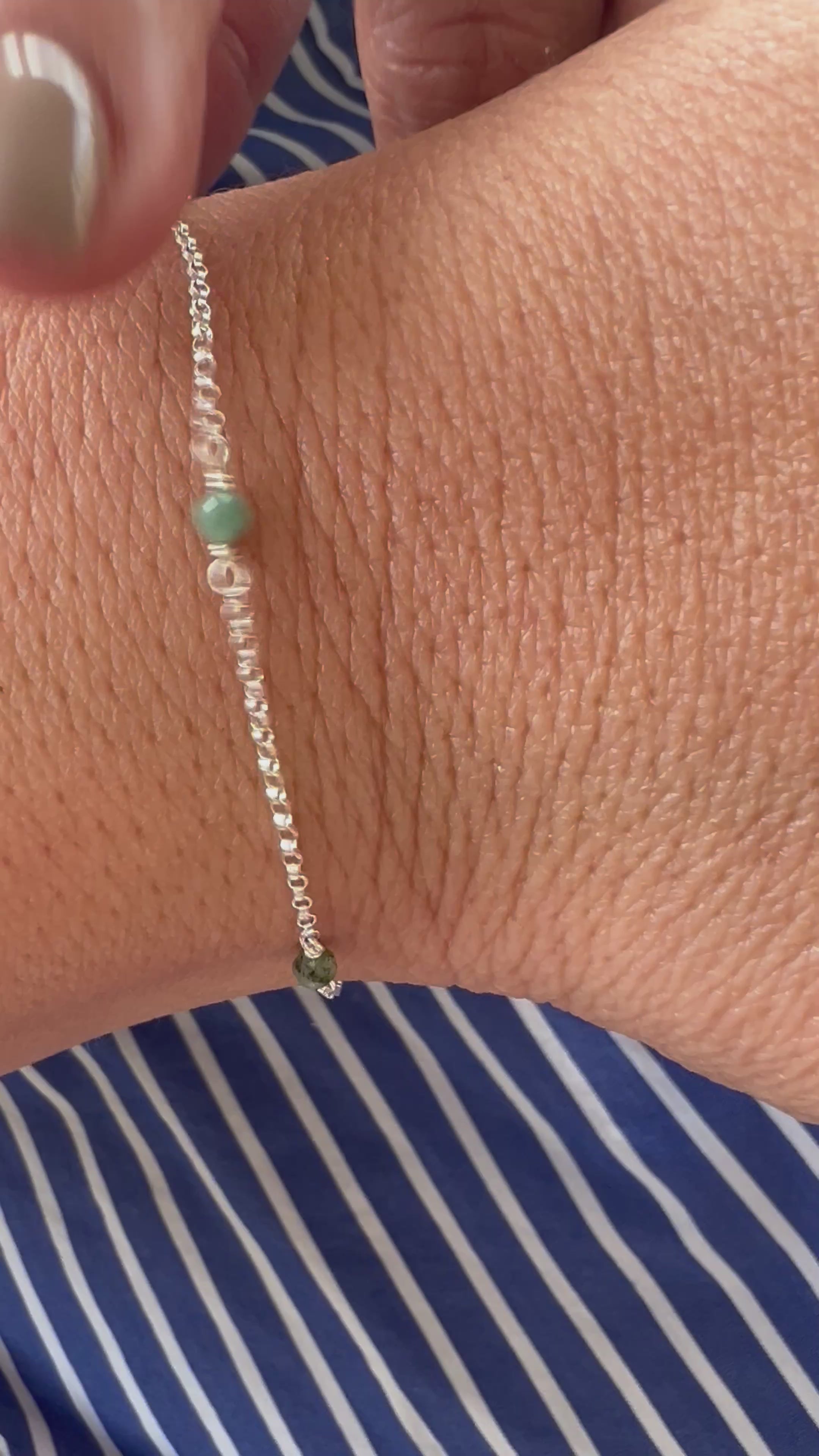 Multi Birthstone Bracelet - Emerald (May) - Rejuvenation