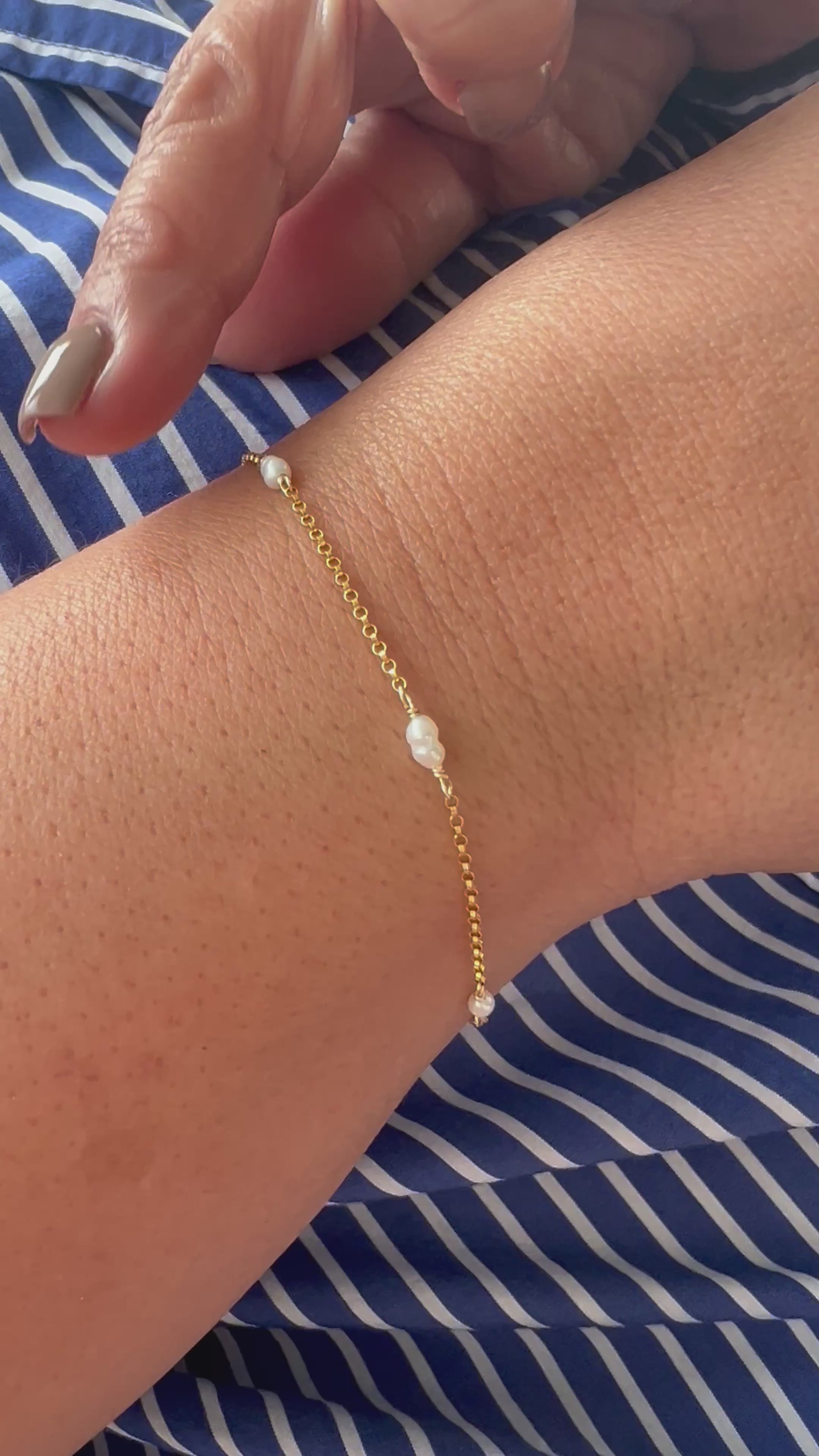 Multi Birthstone Bracelet - Freshwater Pearl (June) - Purity